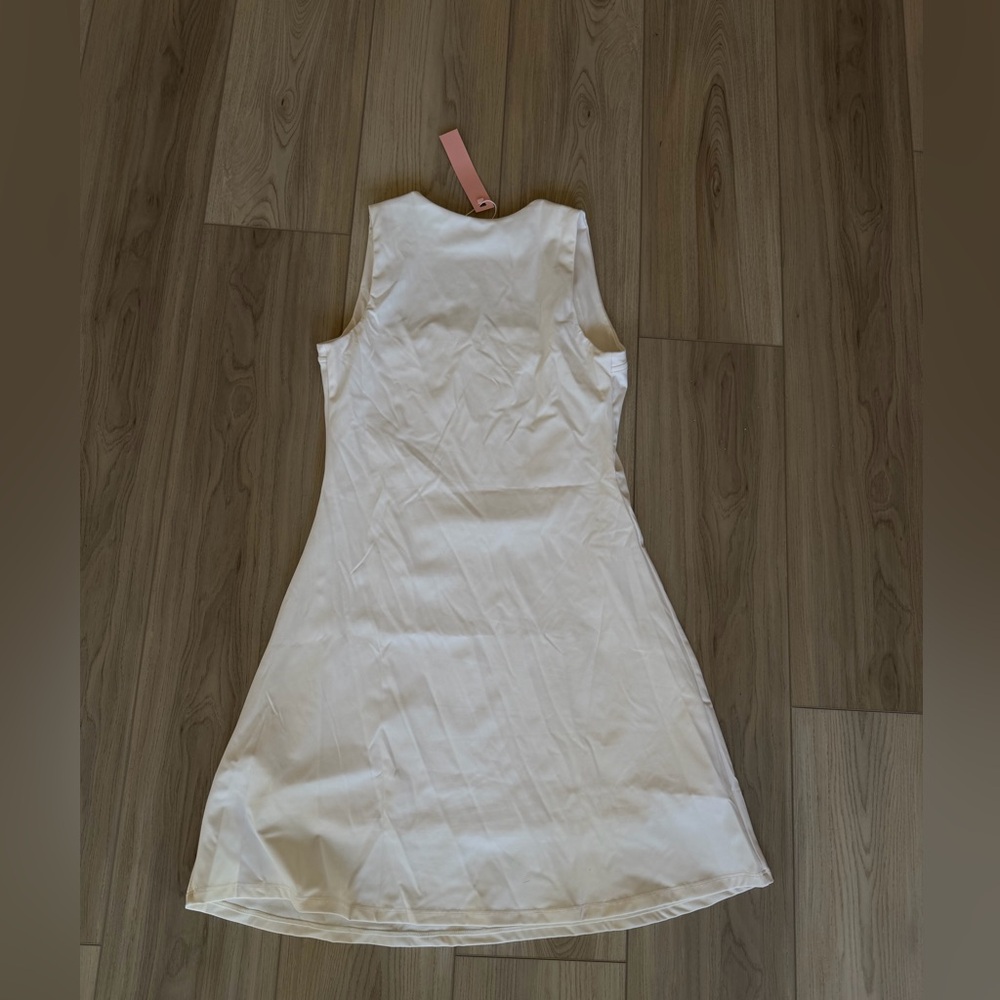 Square Neck White Mini Dress - Picture 5 of 5